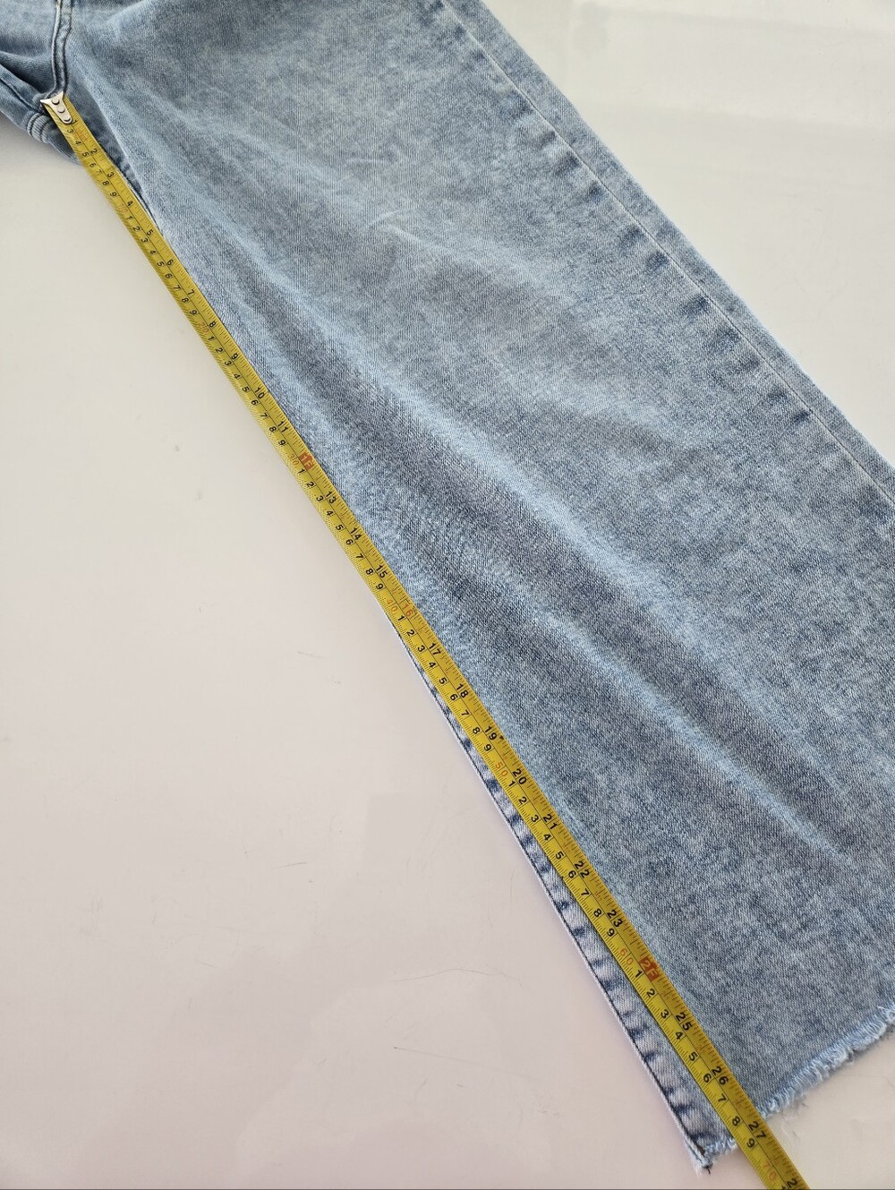 KUT from the Kloth Fab Ab Wide-Leg High Rise Light Wash Blue Jeans Size 12 - Picture 14 of 16